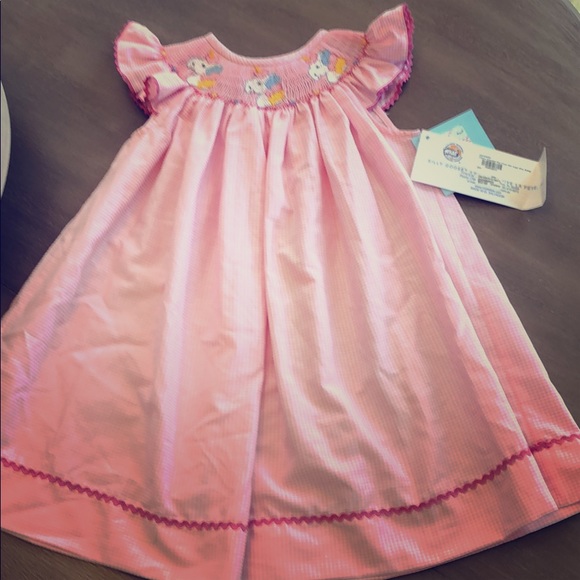 unicorn smocked dress